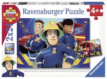 RAVENSBURGER 2x24 el. Strażak Sam [PUZZLE]