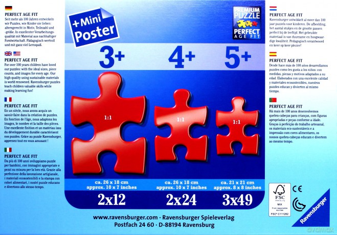 RAVENSBURGER 2x24 el. Strażak Sam [PUZZLE]