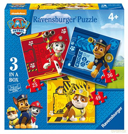 RAVENSBURGER 3 w 1 Psi Patrol [PUZZLE]