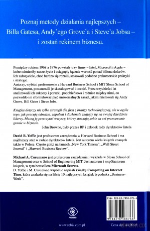 Zasady strategii. Pięć ponadczasowych lekcji. Bill Gates, Andy Grove i Steve Jobs - David Yoffie (twarda) [KSIĄŻKA]