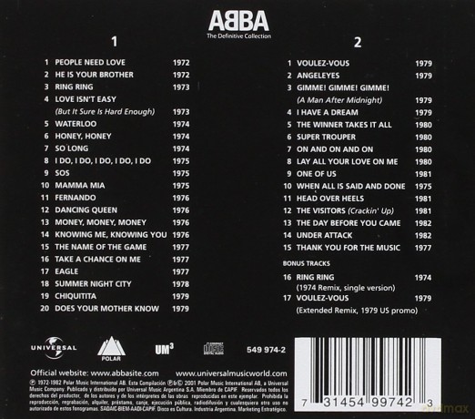 Abba: Definitive Collection [2CD]