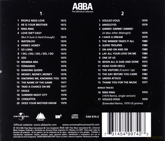 Abba: Definitive Collection [2CD]