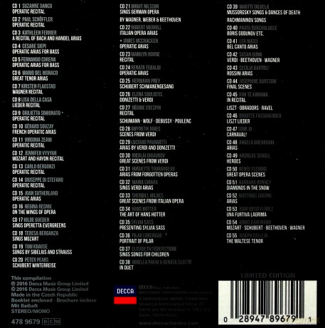 Great Vocal Recitals [55CD]