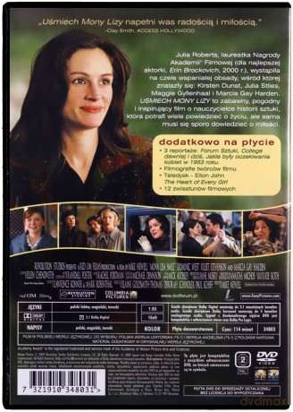 Uśmiech Mony Lisy [DVD]