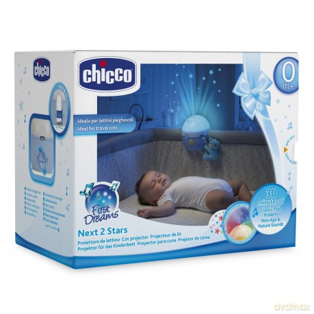 CHICCO Projektor na łóżeczko niebieski