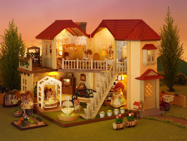 Sylvanian Families Miejski domek z oświetleniem [FIGURKA]