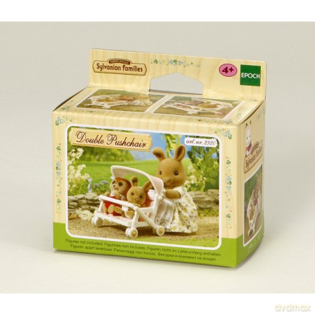 Sylvanian Families Podwójny wózek spacerowy [FIGURKA]