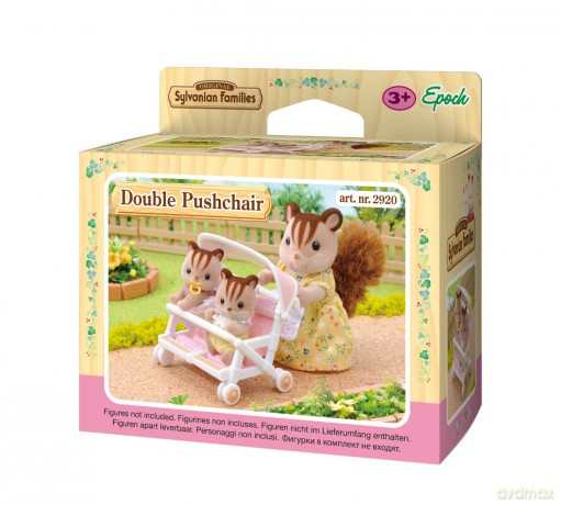 Sylvanian Families Podwójny wózek spacerowy [FIGURKA]