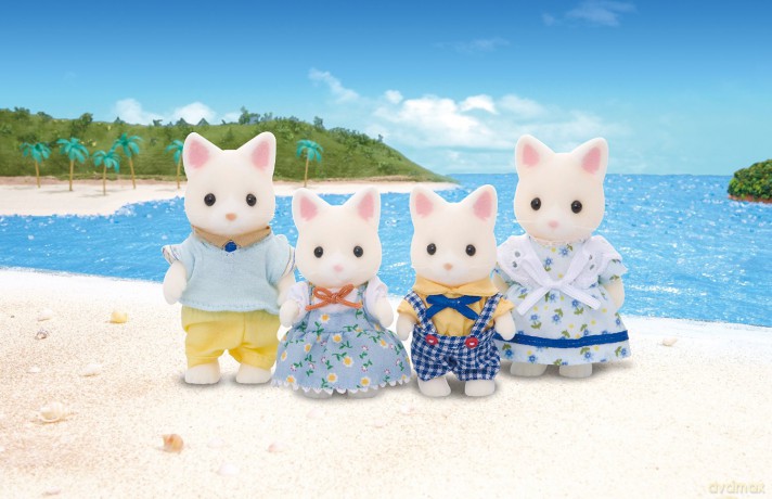 Sylvanian Families Rodzina jedwabistych kotków [FIGURKA]