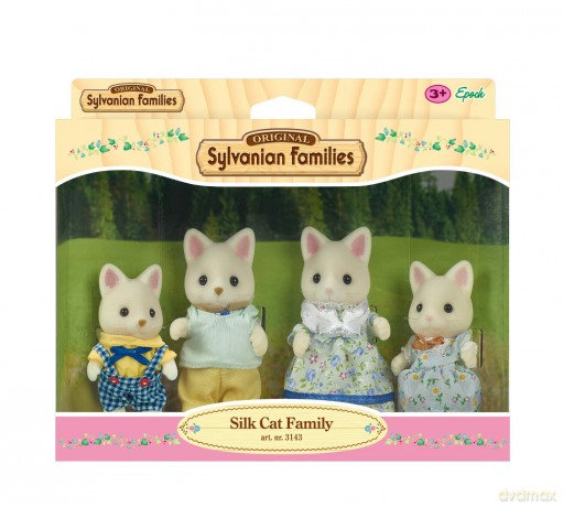Sylvanian Families Rodzina jedwabistych kotków [FIGURKA]