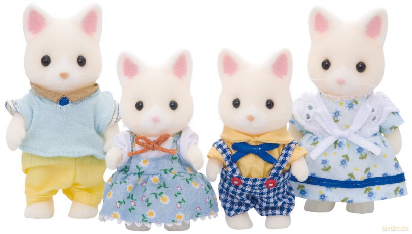 Sylvanian Families Rodzina jedwabistych kotków [FIGURKA]