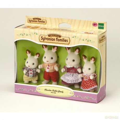 Sylvanian Families Rodzina królików czekoladowe uszka [FIGURKA]