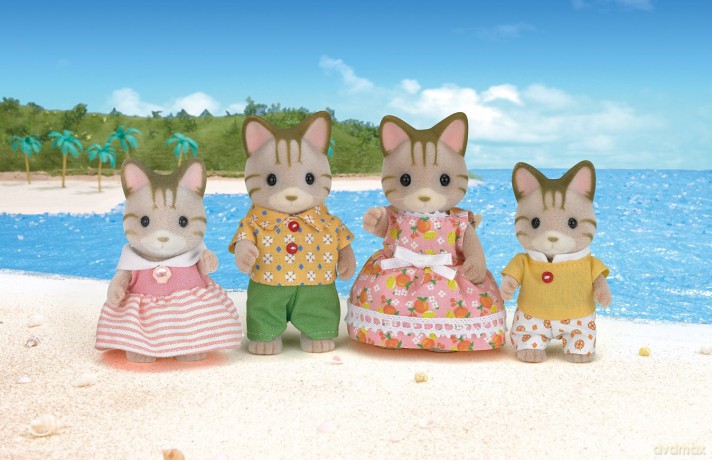 Sylvanian Families Rodzina pręgowanych kotków
