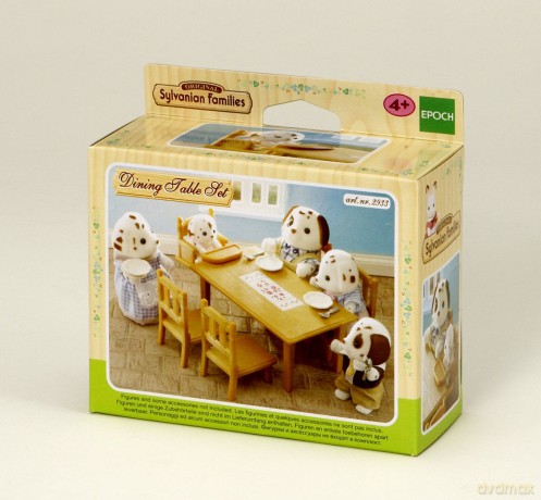 Sylvanian Families Zestaw do jadalni, stół i krzesła [FIGURKA]