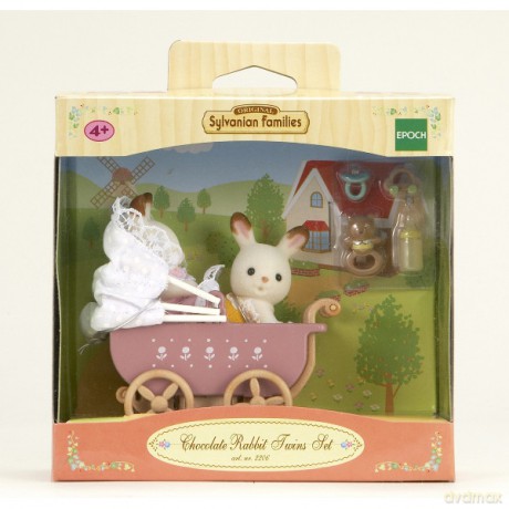 Sylvanian Families Zestaw z bliźniakami królików [FIGURKA]