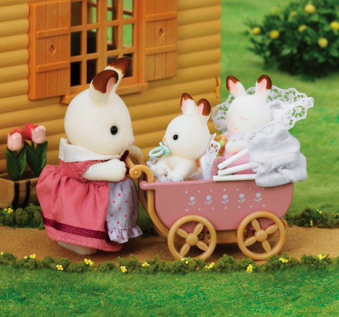 Sylvanian Families Zestaw z bliźniakami królików [FIGURKA]