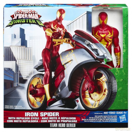 HASBRO Spiderman Ścigacz Blast & Go, Repulsor [FIGURKA]