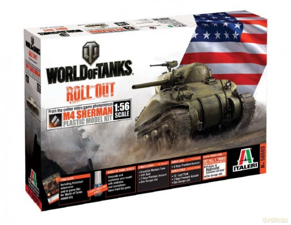 ITALERI WORLD OF TANKS M4 Sherman