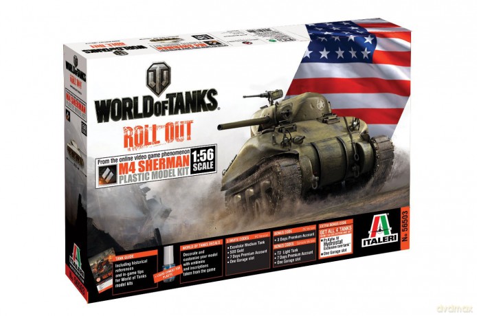 ITALERI WORLD OF TANKS M4 Sherman