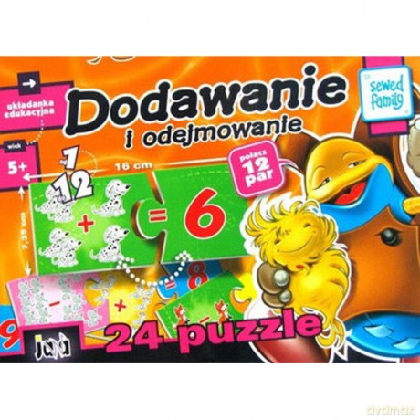 JAWA Dodawanie, Odejmowanie układanka [GRA]