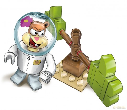 MEGA BLOKS SpongeBob Minizestaw, Sandy [KLOCKI]