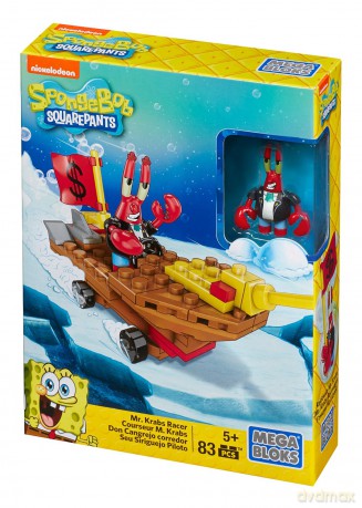 MEGA BLOKS SpongeBob, Rajdowiec Mr. Krab [KLOCKI]