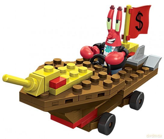 MEGA BLOKS SpongeBob, Rajdowiec Mr. Krab [KLOCKI]
