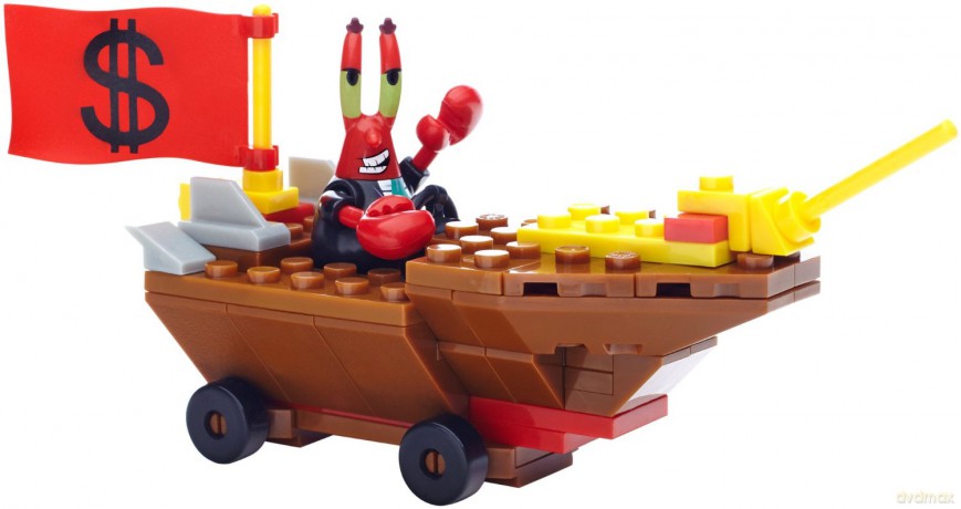 MEGA BLOKS SpongeBob, Rajdowiec Mr. Krab [KLOCKI]