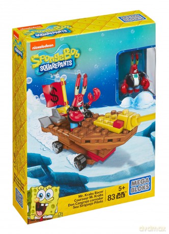 MEGA BLOKS SpongeBob, Rajdowiec Mr. Krab [KLOCKI]