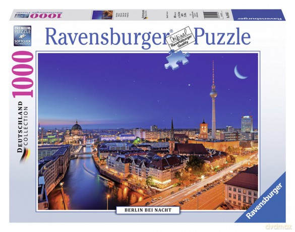 RAVENSBURGER 1000 el. Berlin nocą [PUZZLE]