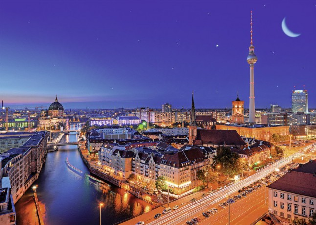 RAVENSBURGER 1000 el. Berlin nocą [PUZZLE]