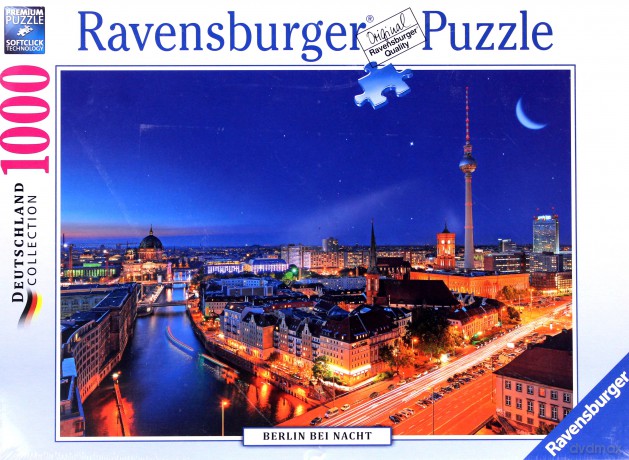 RAVENSBURGER 1000 el. Berlin nocą [PUZZLE]