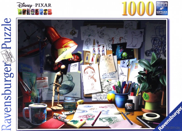 RAVENSBURGER 1000 el. Biurko Artysty [PUZZLE]