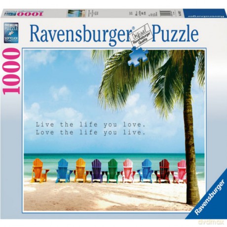 RAVENSBURGER 1000 el. Live The Life You Love [PUZZLE]