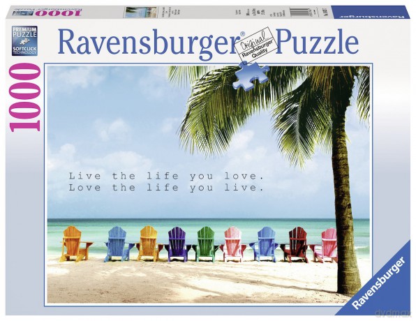 RAVENSBURGER 1000 el. Live The Life You Love [PUZZLE]
