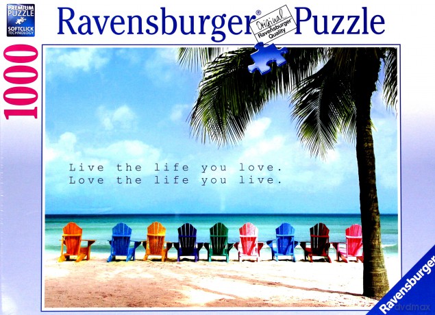 RAVENSBURGER 1000 el. Live The Life You Love [PUZZLE]