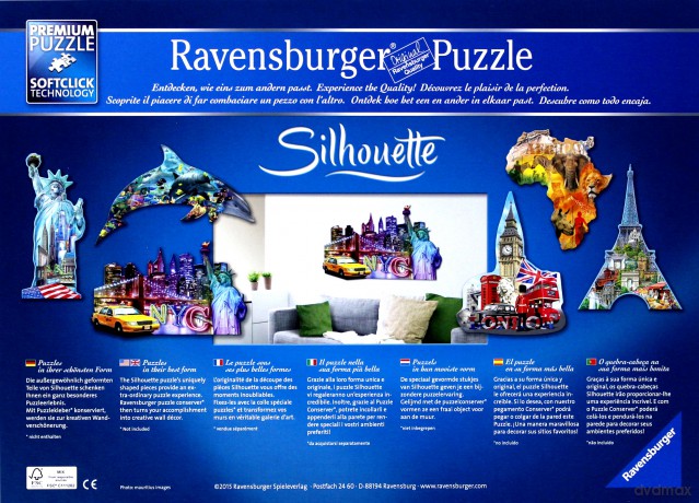 RAVENSBURGER 1000 el. Statua Wolności [PUZZLE]