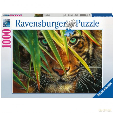 RAVENSBURGER 1000 el. Tajemniczy Tygrys [PUZZLE]