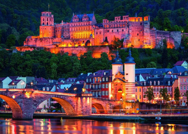 RAVENSBURGER 1000 el. Wieczór w Heidelberg [PUZZLE]