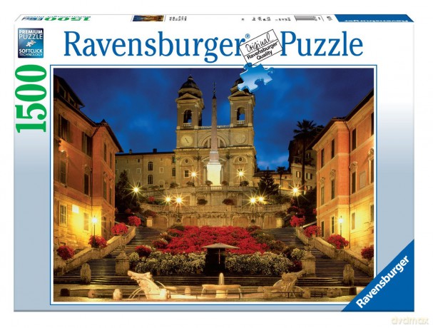 RAVENSBURGER 1500 el. Hiszpańskie schody Rzym [PUZZLE]