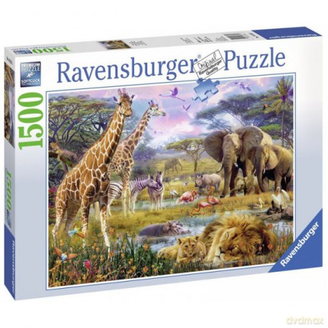 RAVENSBURGER 1500 el. Kolorowa Afryka [PUZZLE]