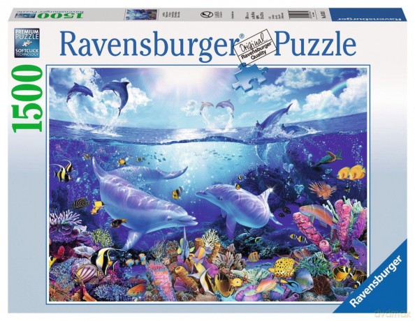 RAVENSBURGER 1500 el. Lassen Świat Delfinów [PUZZLE]