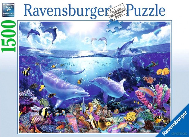 RAVENSBURGER 1500 el. Lassen Świat Delfinów [PUZZLE]