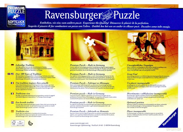 RAVENSBURGER 1500 el. Makarony [PUZZLE]