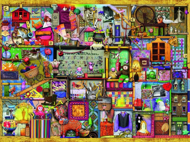 RAVENSBURGER 1500 el. Thompson Idealny Regał [PUZZLE]