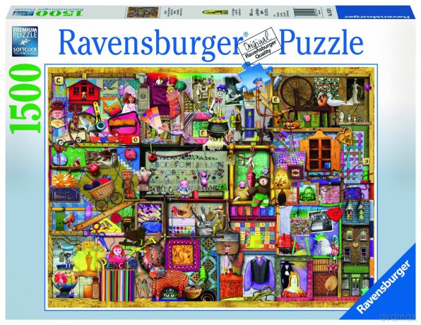 RAVENSBURGER 1500 el. Thompson Idealny Regał [PUZZLE]