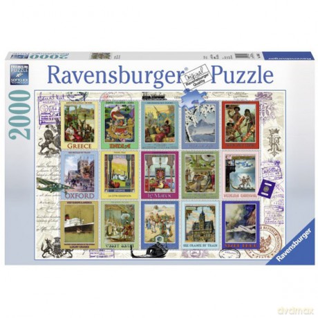 RAVENSBURGER 2000 el. Wakacyjne Znaczki [PUZZLE]