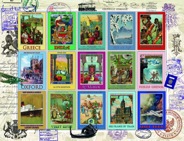 RAVENSBURGER 2000 el. Wakacyjne Znaczki [PUZZLE]