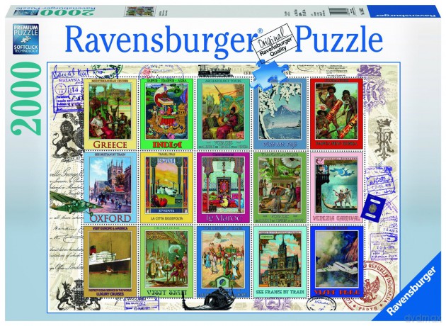 RAVENSBURGER 2000 el. Wakacyjne Znaczki [PUZZLE]