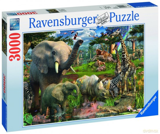 RAVENSBURGER 3000 el. Afrykańskie Zwierzęta [PUZZLE]